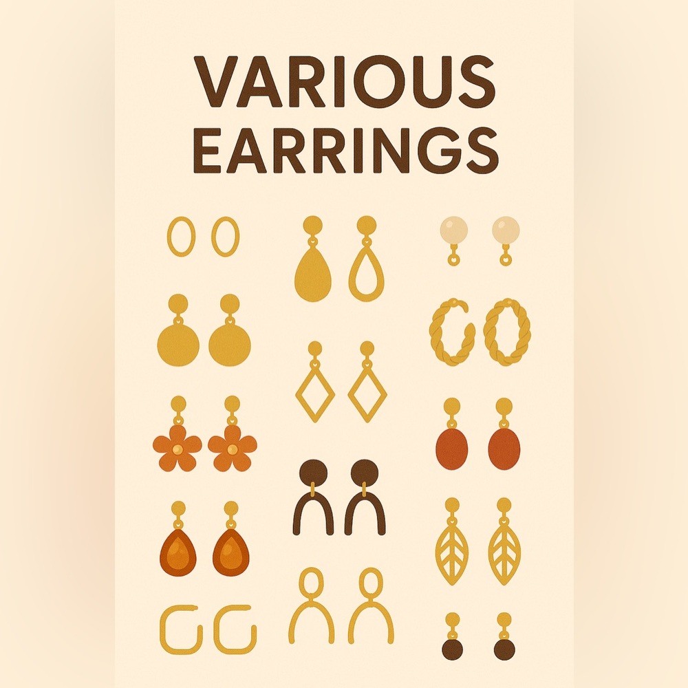 Earrings shown in LIVE SHOW